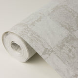 Varak Platinum Textured Wallpaper with Modern Geometric Pattern - A?Street Prints 2976-86419