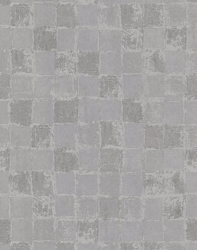 Varak Silver Textured Geometric Wallpaper with Metallic Foil on Non Woven - A-Street Prints 2976-86421