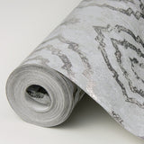 Uma Silver Medallion Wallpaper with Metallic Raised Ink on Foil Non Woven - A-Street Prints 2976-86425