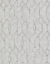Ziva Platinum Metallic Trellis Wallpaper with Metallic Raised Ink Trellis & Lattice - A-Street Prints 2976-86452