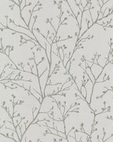 Koura Platinum Branches Wallpaper with Metallic Botanical Motif - A-Street Prints 2976-86456