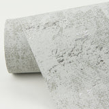 Kala Platinum Floral Wallpaper with Modern Botanical Flower Motif - A-Street Prints 2976-86459