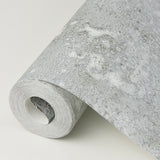 Kulta Silver Cement Wallpaper with Metallic Distressed Texture - A-Street Prints 2976-86472