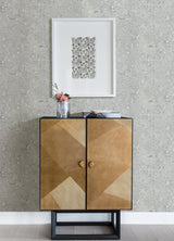 Kulta Silver Cement Wallpaper with Metallic Distressed Texture - A-Street Prints 2976-86472