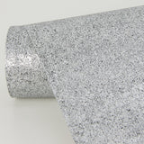 Nysa Silver High Gloss Wallpaper with Distressed Textures Glam Motif - A-Street Prints 2976-86483