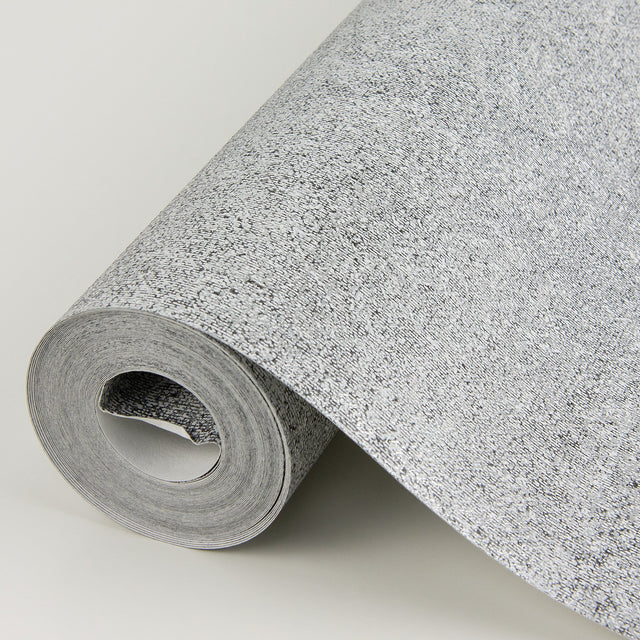 Nysa Silver High Gloss Wallpaper with Distressed Textures Glam Motif - A-Street Prints 2976-86483