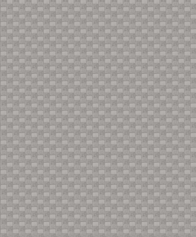 Ira Taupe Checkered Wallpaper with Metallic Raised Ink Geometric Pattern - A-Street Prints 2976-86506