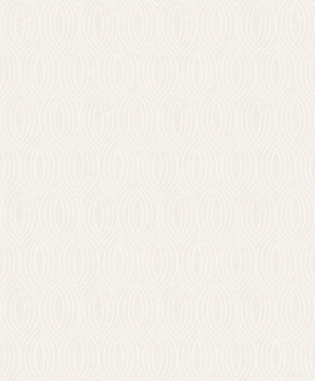 Rino Dove Ogee Wallpaper with Metallic Geometric Ogee Pattern - A-Street Prints 2976-86520