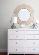 Maitai Silver Abstract Wallpaper with Modern Geometric Graphic Pattern - A-Street Prints 2976-86524