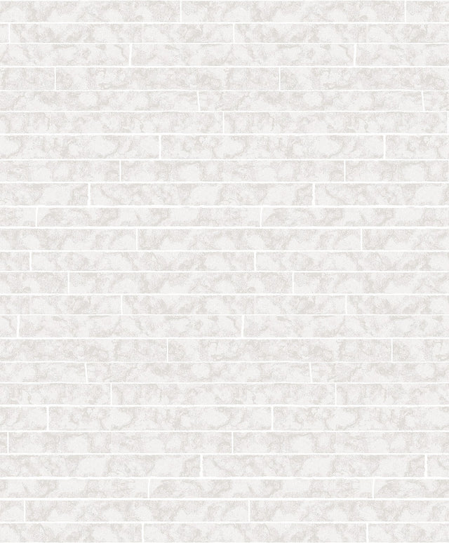 Namari Silver Distressed Tile Wallpaper with Metallic Graphic Tile Pattern - A-Street Prints 2976-86526