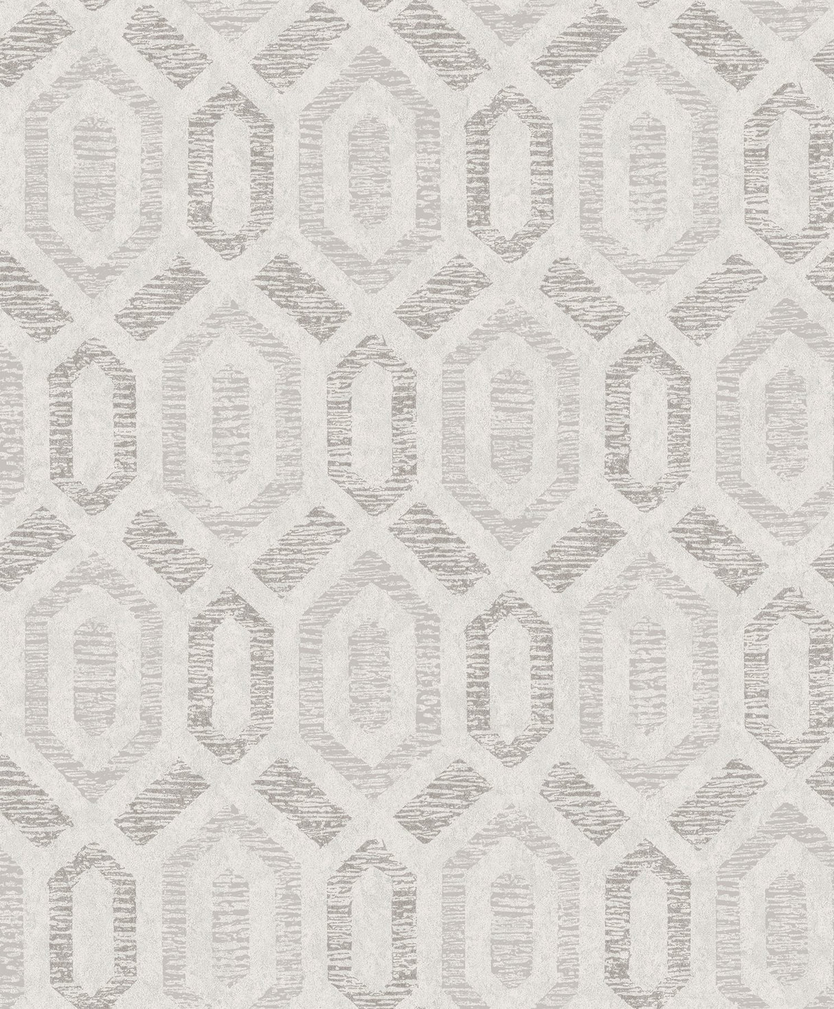 Latona Platinum Diamond Geometric Wallpaper with Metallic Feature Wall Graphic Pattern - A-Street Prints 2976-86539