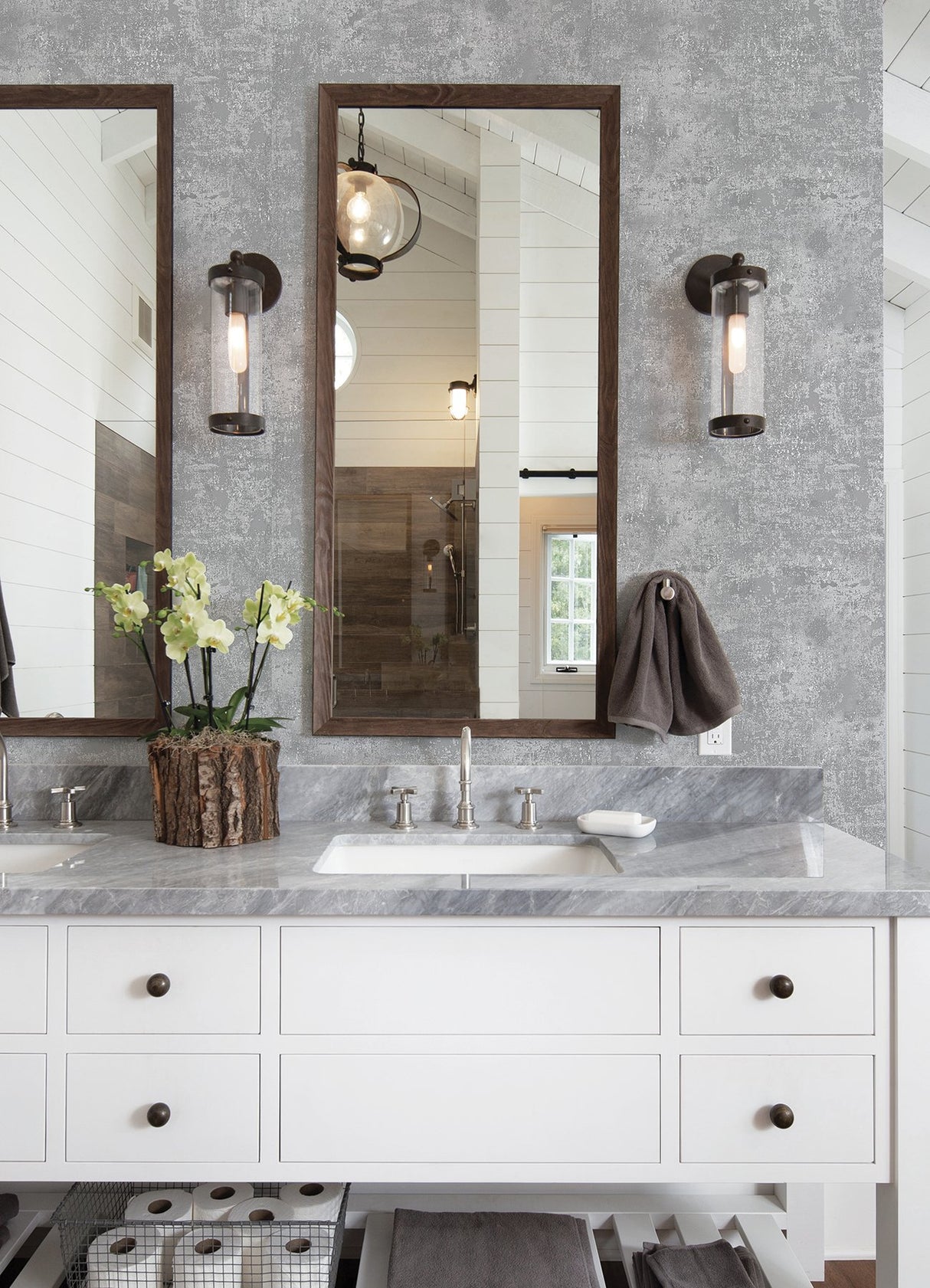 Kelui Charcoal Stucco Wallpaper with Industrial Distressed Texture - A-Street Prints 2976-86549