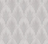 Bakal Pearl Art Deco Ogee Wallpaper with Raised Ink Texture - A?Street Prints 2976-86555