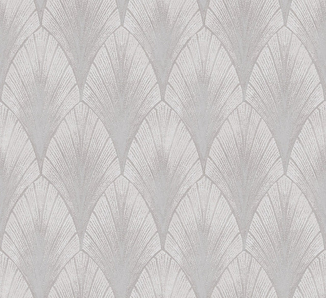 Bakal Pearl Art Deco Ogee Wallpaper with Raised Ink Texture - A?Street Prints 2976-86555