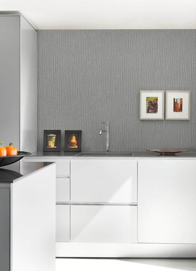 Calisto Pewter Distressed Wallpaper with Industrial Abstract Textured Pattern - A-Street Prints 2976-86556