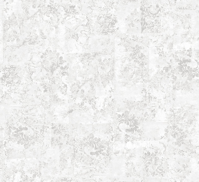 Eisen Dove Abstract Botanical Wallpaper with Metallic Foil on Non Woven - A-Street Prints 2976-86557