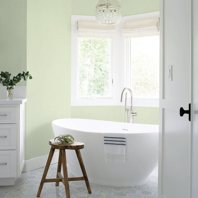 Murni Green Distressed Texture Wallpaper, Expanded Vinyl on Non Woven - Advantage 2979-2885-09