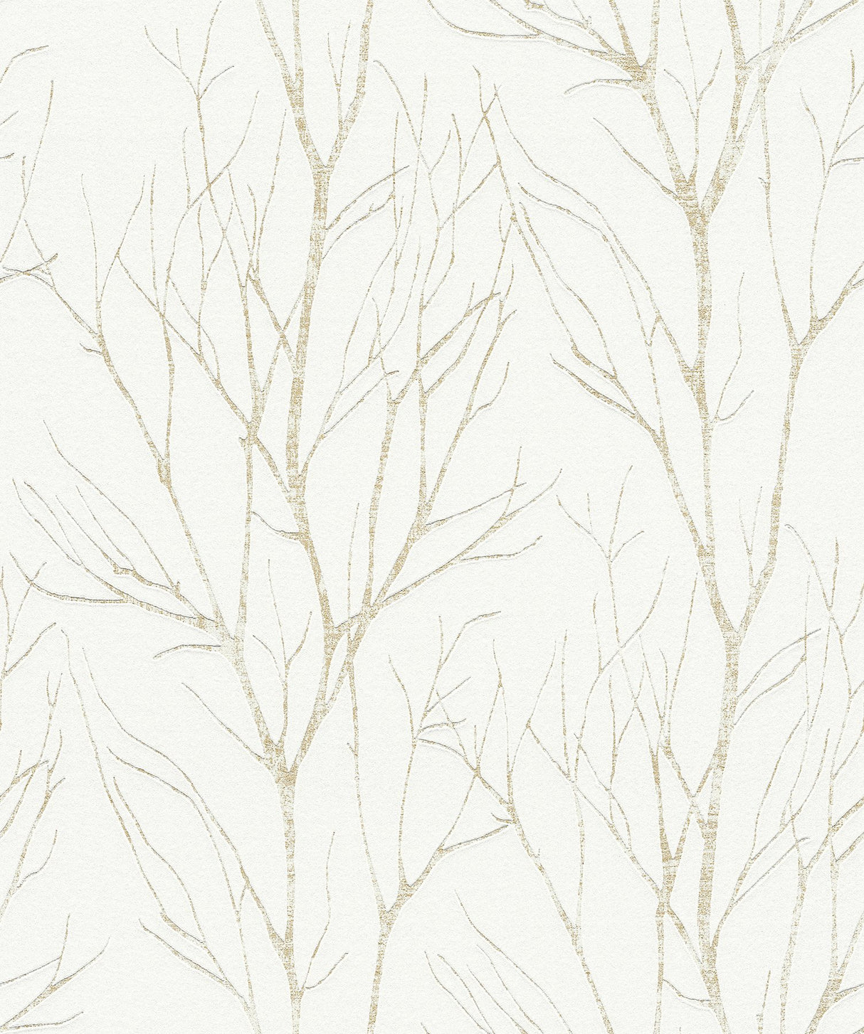 Diani Gold Metallic Tree Wallpaper with Modern Botanical Trees Pattern - Advantage 2979-37260-3