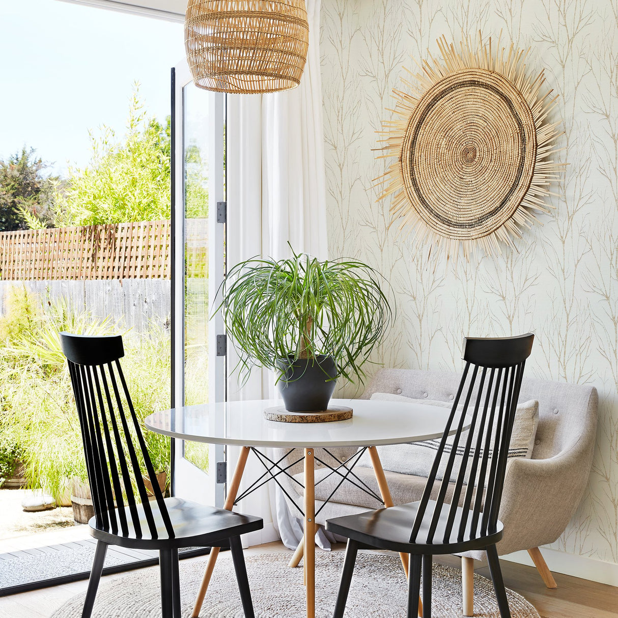 Diani Gold Metallic Tree Wallpaper with Modern Botanical Trees Pattern - Advantage 2979-37260-3