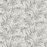 Lani Grey Fronds Wallpaper with Tropical Botanical Motif - Advantage 2979-37335-2