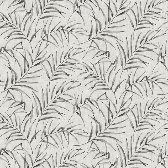 Lani Grey Fronds Wallpaper with Tropical Botanical Motif - Advantage 2979-37335-2