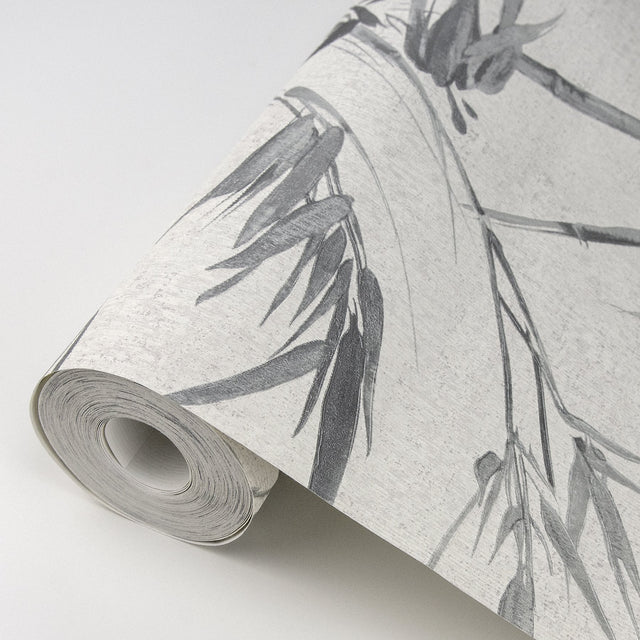 Hali Silver Fronds Wallpaper with Botanical Bohemian Pattern - Advantage 2979-37376-5