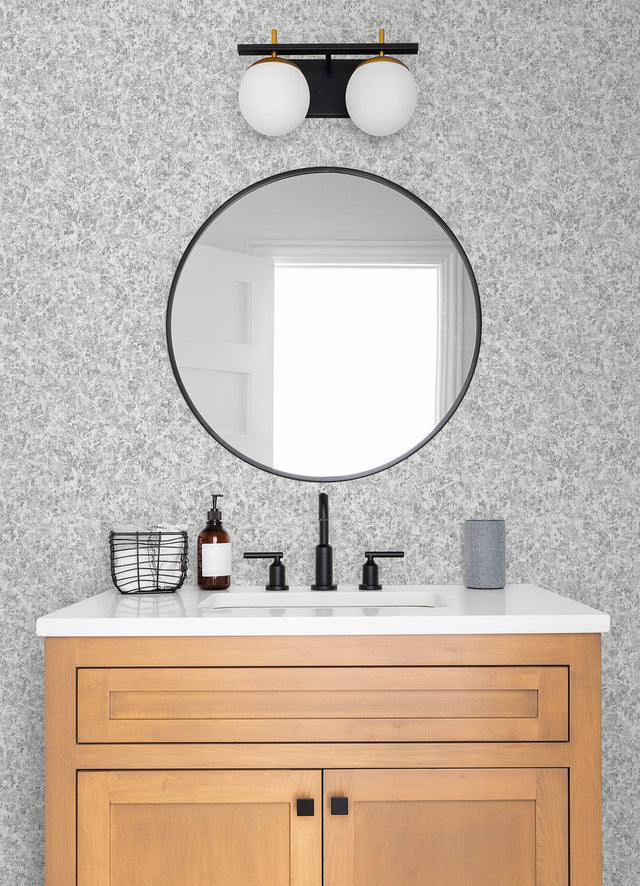 Hepworth Grey Texture Metallic Wallpaper with Distressed Textures Pattern - Advantage 2980-26178