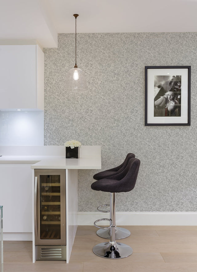 Hepworth Grey Texture Metallic Wallpaper with Distressed Textures Pattern - Advantage 2980-26178