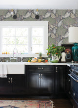 Kiah Grey Forest Wallpaper with Whimsical Botanical Trees - Advantage 2980-26183