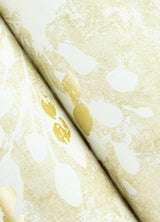 Dori Gold Painterly Floral Wallpaper with Metallic Abstract Botanical Motif - Advantage 2980-26188