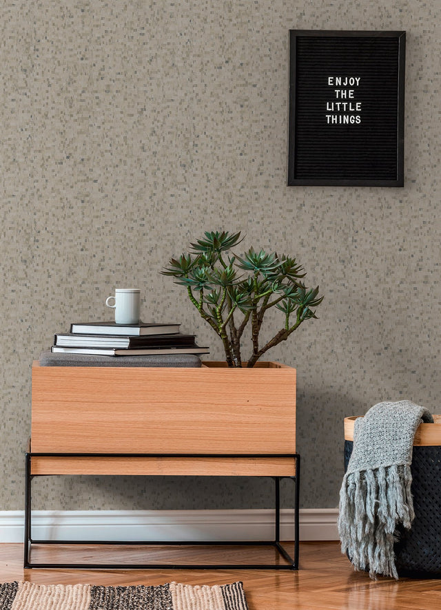 Albers Grey Squares Wallpaper with Abstract Modern Pattern - Advantage 2980-38593-4