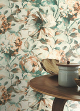Attia Light Blue Floral Wallpaper with Glam Botanical Flowers - Advantage 2980-485134