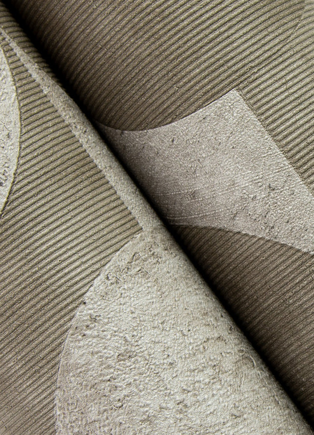 Barcelo Brown Circles Geometric Textured Wallpaper - Advantage 2980-521368