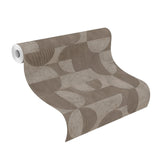Barcelo Brown Circles Geometric Textured Wallpaper - Advantage 2980-521368