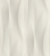 Currin Light Grey Wave Wallpaper with Raised Ink Textured Abstract Modern Pattern - Brewster 2980-651508