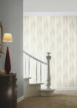 Currin Light Grey Wave Wallpaper with Raised Ink Textured Abstract Modern Pattern - Brewster 2980-651508