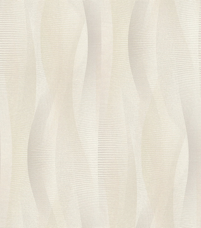 Currin Neutral Wave Wallpaper in Neutral Abstract Modern Raised Ink Texture - Advantage 2980-651515