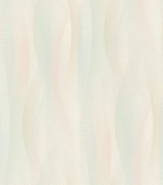 Currin Pastel Wave Wallpaper with Modern Abstract Graphic in Raised Ink Texture - Advantage 2980-651522