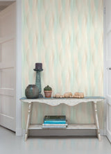 Currin Pastel Wave Wallpaper with Modern Abstract Graphic in Raised Ink Texture - Advantage 2980-651522