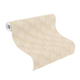 Miro Taupe Geo Wallpaper with Textured Raised Ink Geometric Pattern - Advantage 2980-687927