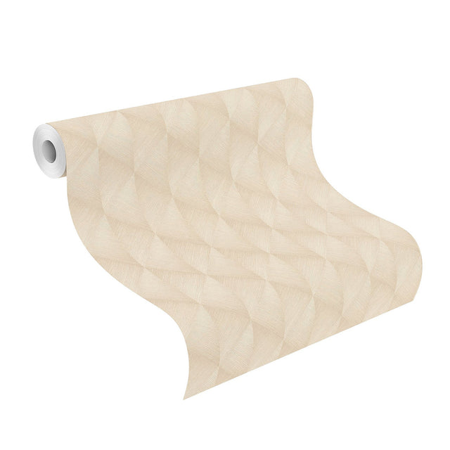 Miro Taupe Geo Wallpaper with Textured Raised Ink Geometric Pattern - Advantage 2980-687927