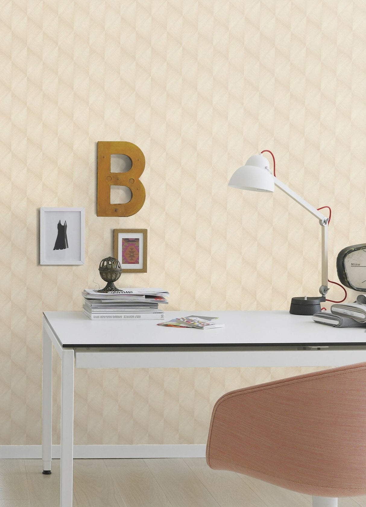 Miro Taupe Geo Wallpaper with Textured Raised Ink Geometric Pattern - Advantage 2980-687927