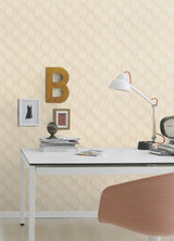 Miro Taupe Geo Wallpaper with Textured Raised Ink Geometric Pattern - Advantage 2980-687927