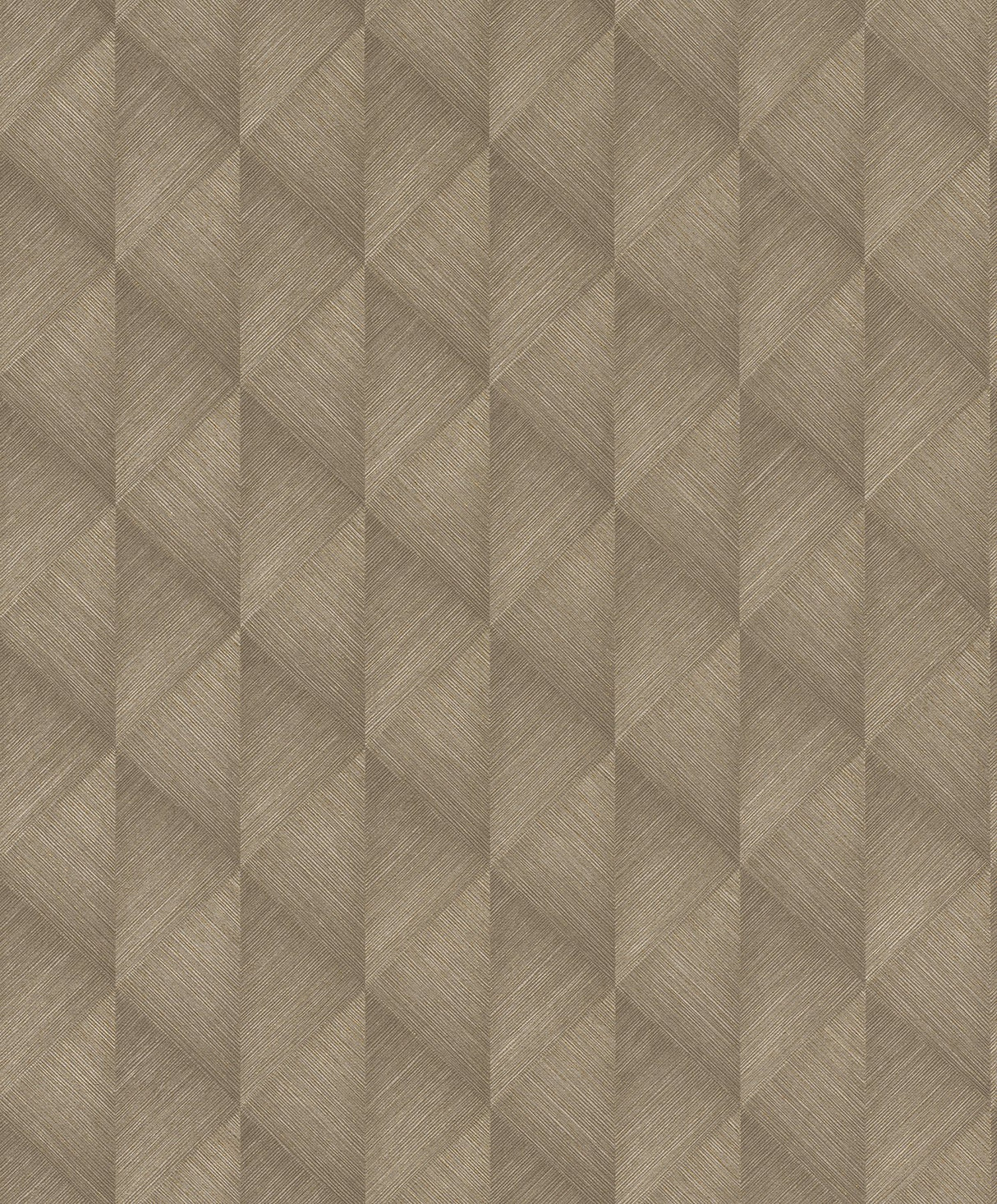 Miro Brown Geo Wallpaper with Textured Metallic Geometric Pattern - Advantage 2980-687934
