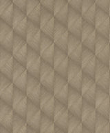 Miro Brown Geo Wallpaper with Textured Metallic Geometric Pattern - Advantage 2980-687934