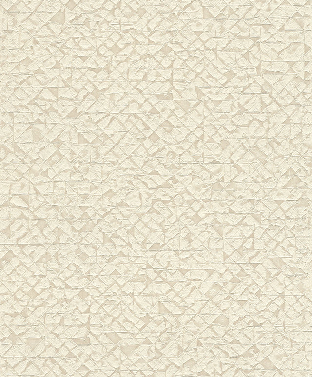 Arbus Cream Geo Textured Wallpaper with Modern Geometric Pattern - Advantage 2980-704334