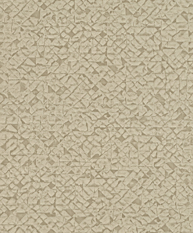 Arbus Beige Geo Wallpaper with Textured Geometric Pattern - Advantage 2980-704341
