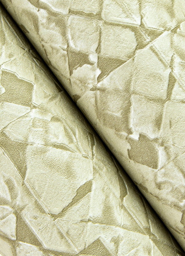 Arbus Beige Geo Wallpaper with Textured Geometric Pattern - Advantage 2980-704341