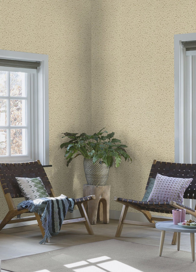 Arbus Beige Geo Wallpaper with Textured Geometric Pattern - Advantage 2980-704341