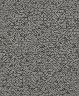 Arbus Black Geo Wallpaper with Metallic Textured Geometric Pattern - Advantage 2980-704358